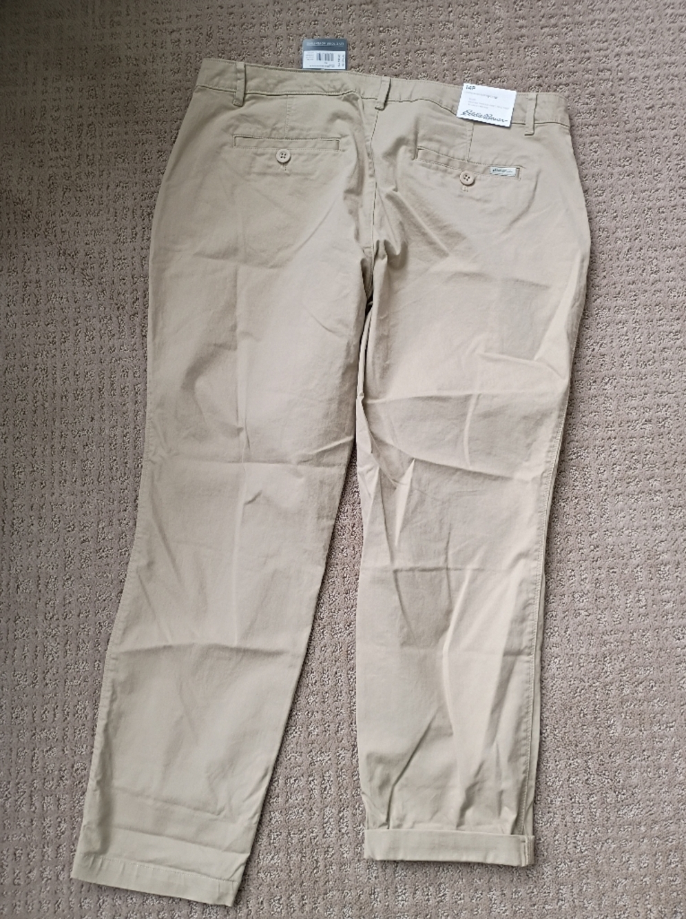 Eddie Bauer Women's Legend Wash Boyfriend  Khaki Pants - Picture 4 of 8